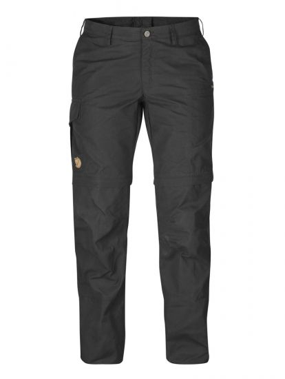 Karla Zip-Off Trousers W  Dark Grey 