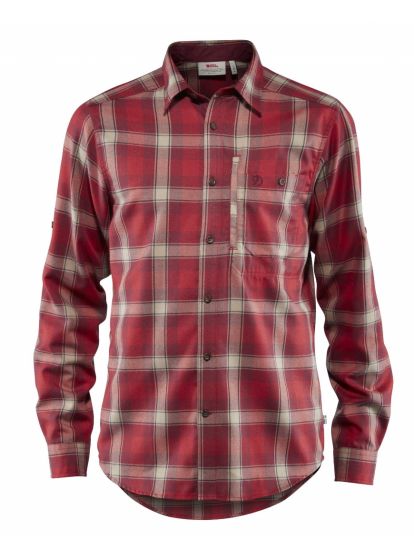 Fjallglim Shirt LS M  Dark Garnet 