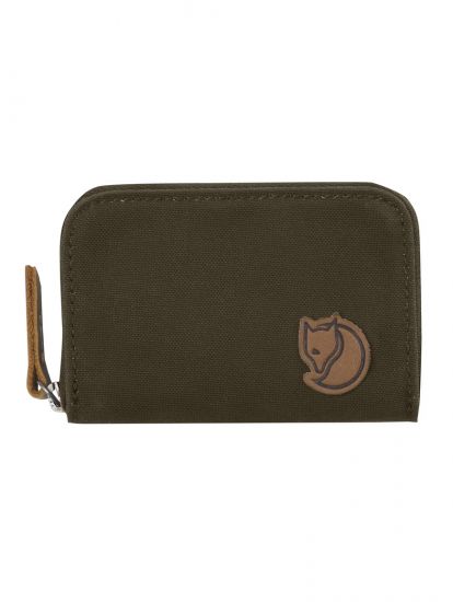 Zip Card Holder  Dark Olive 