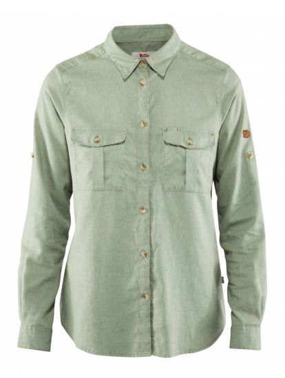 Ovik Travel Shirt LS W  Sage Green 