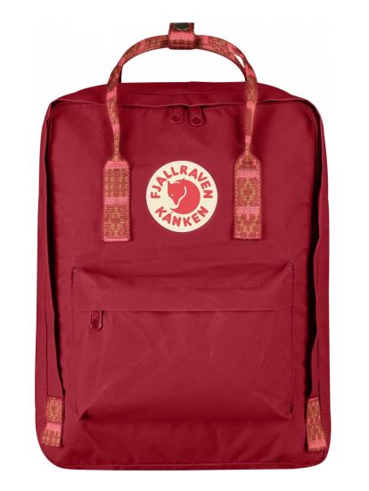 Kanken  Deep Red/Folk Pattern 