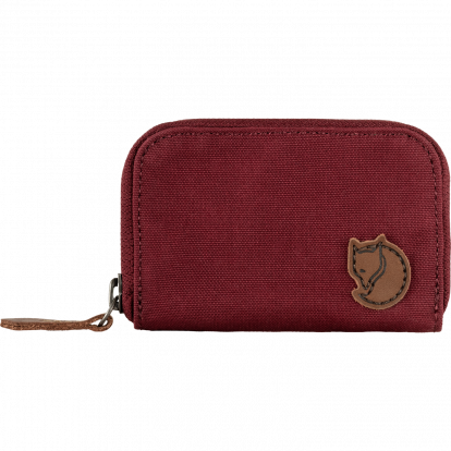 Zip Card Holder  Bordeaux Red 