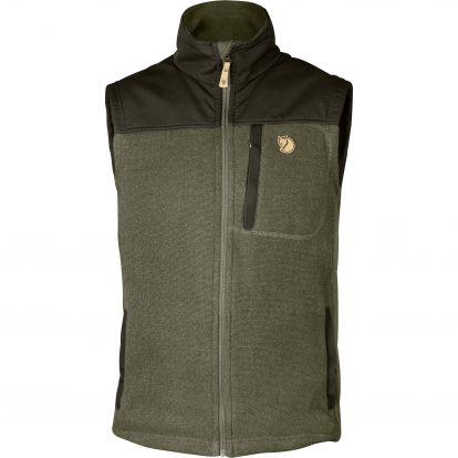 Buck Fleece Vest M  Laurel Green/Deep Forest 