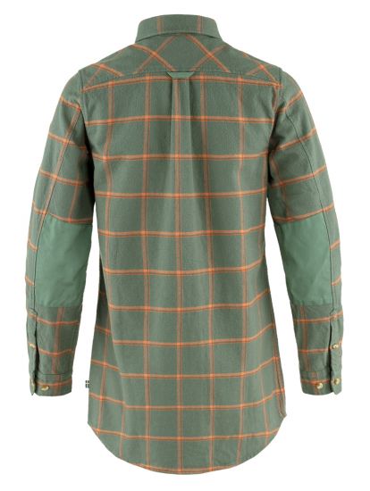 Додаткове фото Ovik Twill Shirt LS W  Chalk White/Cabin Red 