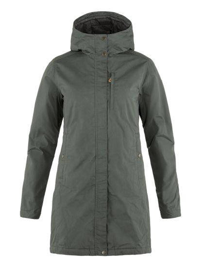 Kiruna Padded Parka W  Basalt 