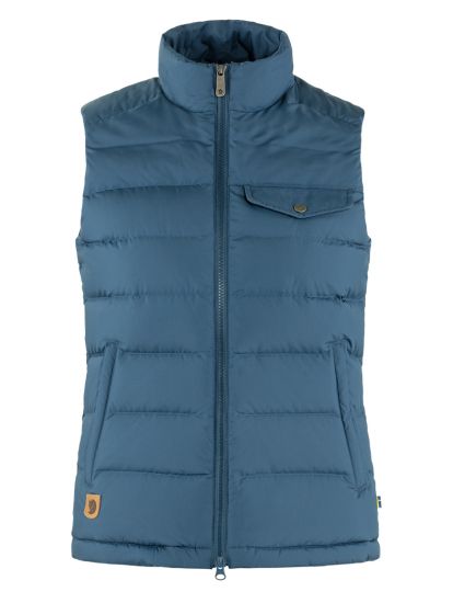 Greenland Down Liner Vest W  Indigo Blue 
