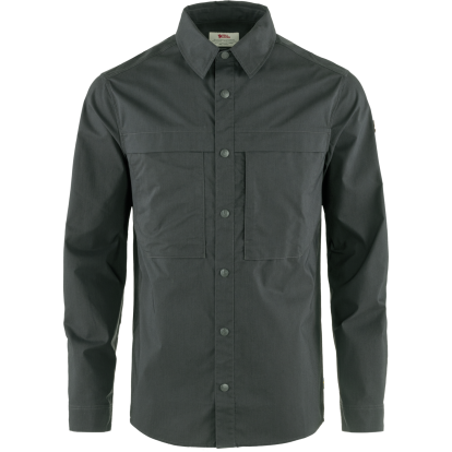Abisko Trail Shirt LS M  Dark Grey 