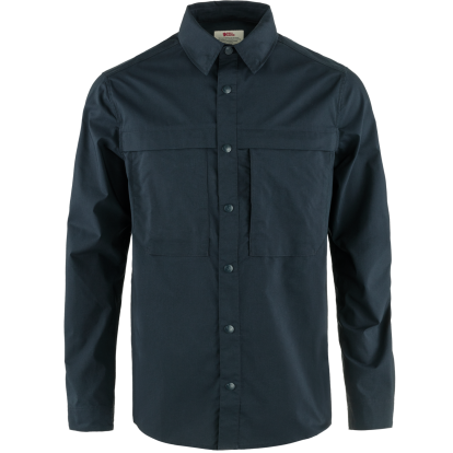 Abisko Trail Shirt LS M  Dark Navy 