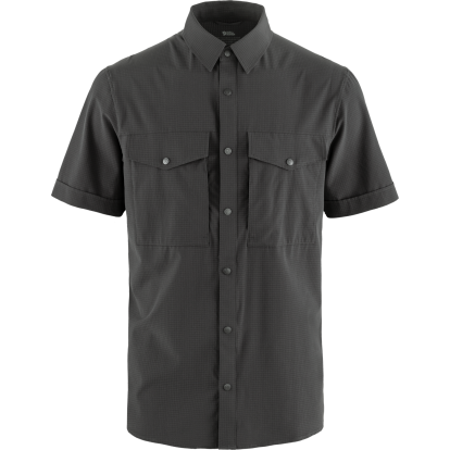 Abisko Trekking Shirt SS M  Dark Grey 