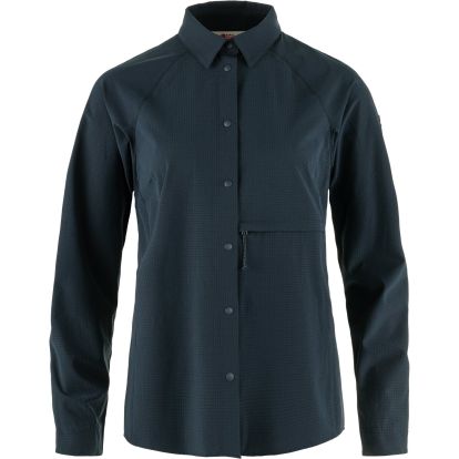 Abisko Trekking Shirt W  Dark Navy 