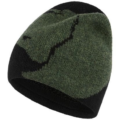 Bergtagen Jacquard Beanie  Black/Deep Forest 