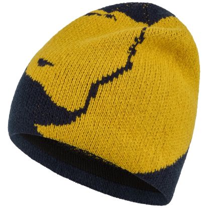 Bergtagen Jacquard Beanie  Dark Navy/Mustard Yellow 