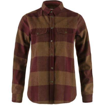 Canada Shirt LS W  Autumn Leaf/Bordeaux Red 
