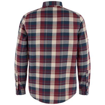 Fjallglim Regular Shirt M  Dark Navy/Maroon 