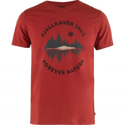 Forest Mirror T-shirt M  Deep Red 
