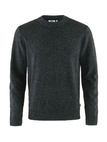 Ovik Round-neck Sweater M  Dark Grey 
