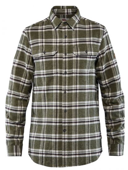 Ovik Heavy Flannel Shirt M  Deep Forest 