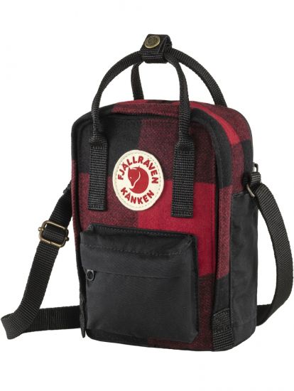 Kanken Re-Wool Sling  Red/Black 