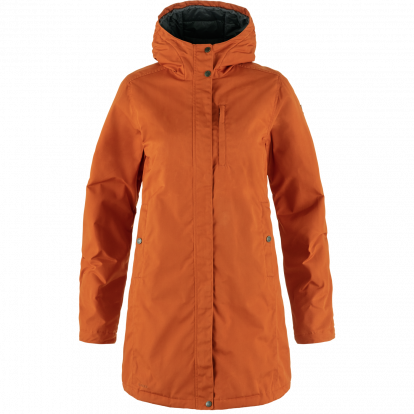 Kiruna Padded Parka W  Terracotta Brown 