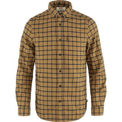 Ovik Flannel Shirt M  Buckwheat Brown/Dark Navy 
