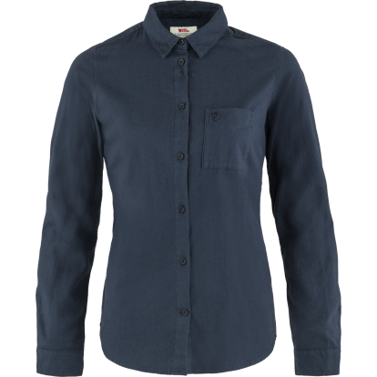 Ovik Flannel Shirt W  Navy/Navy 