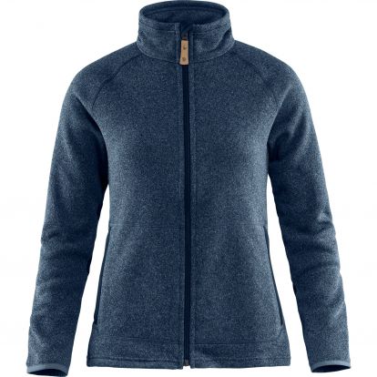 Ovik Fleece Zip Sweater W  Navy 