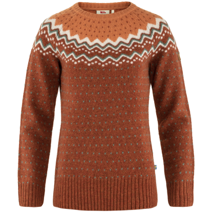 Ovik Knit Sweater W  Autumn Leaf/Desert Brown 