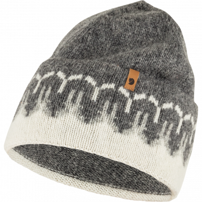 Ovik Path Knit Beanie  Chalk White/Grey 