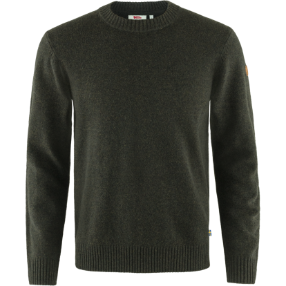 Ovik Round-neck Sweater M  Dark Olive 