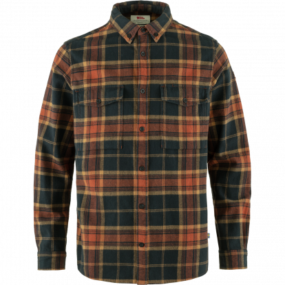 Ovik Twill Shirt M  Autumn Leaf/Dark Navy 