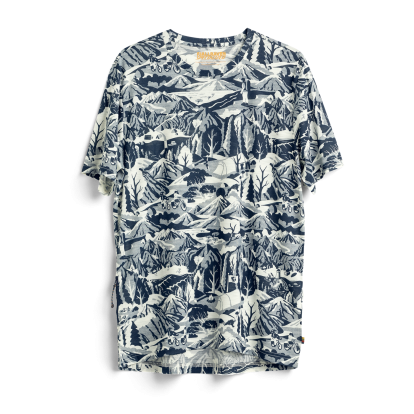 S/F Wool CaliSwe T-shirt M  Navy/Eggshell 