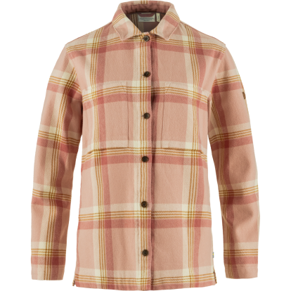 Singi Flannel Overshirt W  Chalk Rose/Dusty Rose 