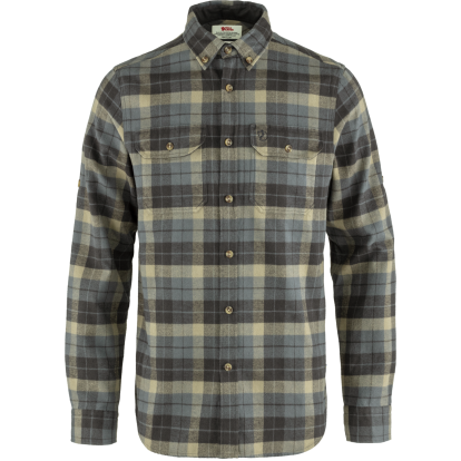Singi Heavy Flannel Shirt LS M  Super Grey/Stone Grey 