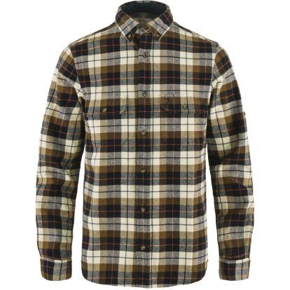 Singi Heavy Flannel Shirt LS M  Chalk White/Dark Navy 
