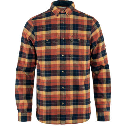 Singi Heavy Flannel Shirt LS M  Autumn Leaf/Dark Navy 