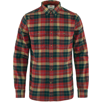 Singi Heavy Flannel Shirt LS M  Deep Red 